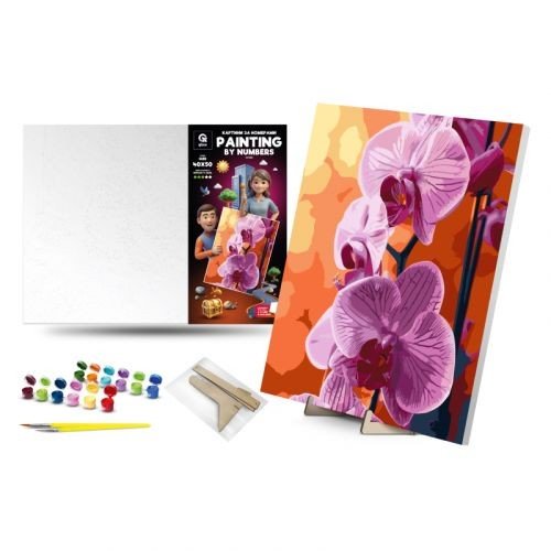Набір для розпису по номерах QB900-030 "Орхідея" картина по номерах 40х50см qbee