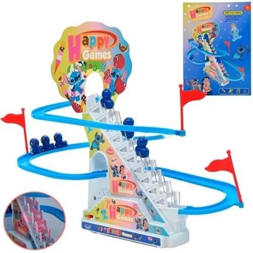 Трек на батарейках "Стіч" (автоматичний підйомник, підсвітка, музика, герої)