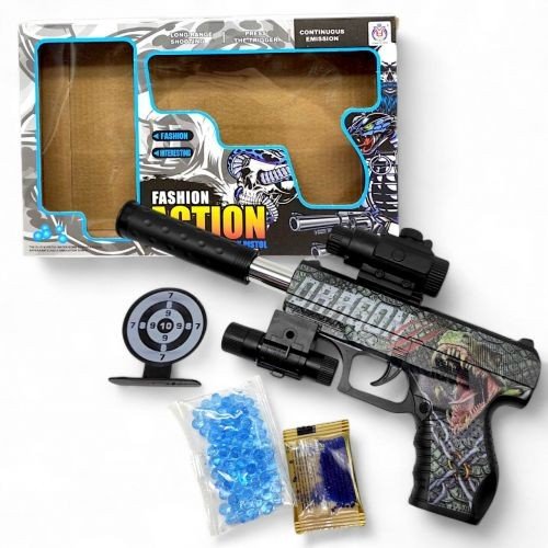 Пістолет  стріляє орбізами, в коробці, (ВИД 2)