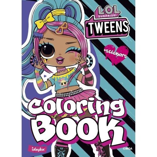 Книжка-розмальовка зі стікерами "Tweens Emma Emo"