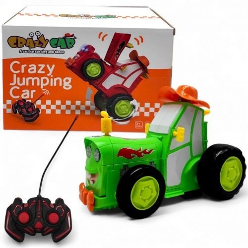 Трактор танцюючий на радіокеруванні, в коробці (зелений)