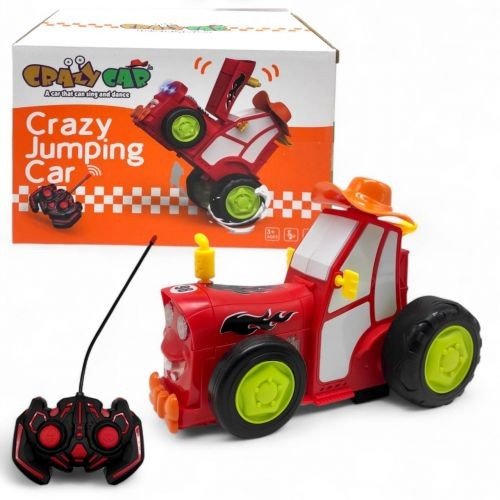 Трактор танцюючий на радіокеруванні, в коробці (червоний)