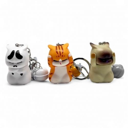 Брелок Котик з дзвіночком (МІКС)