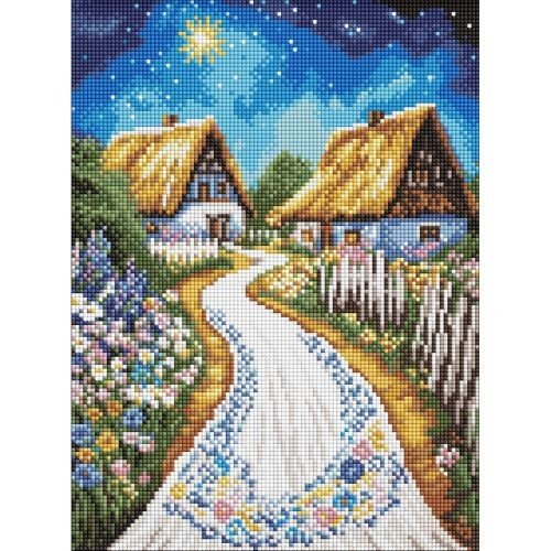 Алмазна мозаїка "Хатина" 30х40 см