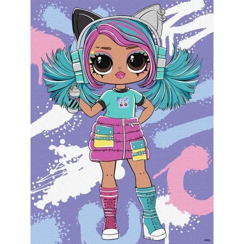 Картина по номерах "Tweens LOL Skate Dance Emma Emo" 30х40 см