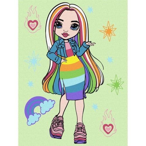 Картина по номерах "Rainbow High Amaya Raine" 30х40 см