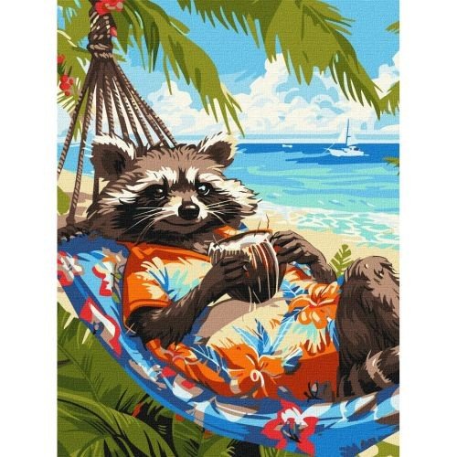 Картина за номерами "Тропічний відпочинок" 30х40 см