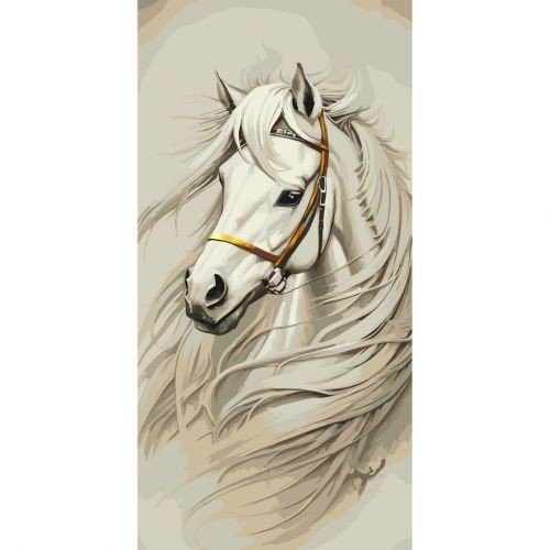 Картина за номерами з фарбами металік "Вітер свободи" 40х80 см