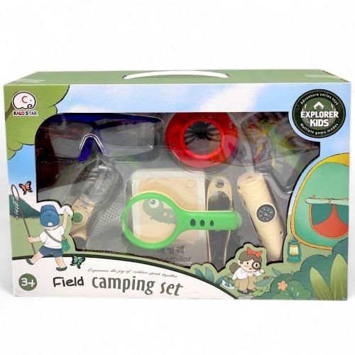 Набір дослідника (комаха, компас, щипці, ловець, захисні окуляри, 2 лупи, метелики, сачок, картки, в коробці)