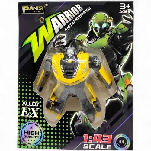 Робот трансформер в блоці (Жовтий 2)