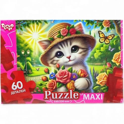 MAXI PUZZLE 60 "КОТИК В КАПЕЛЮШКУ"