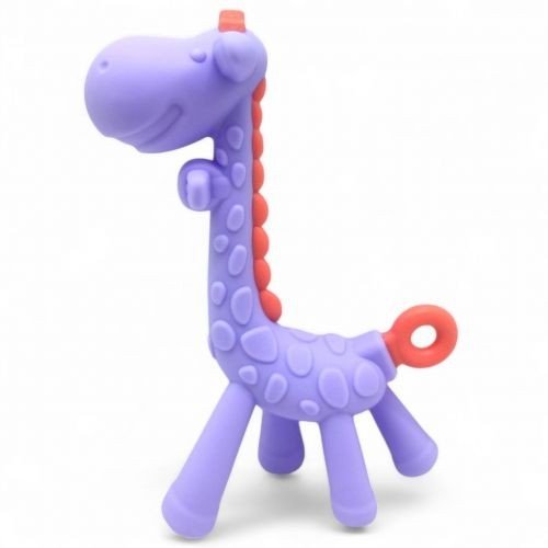 Прорізувач силіконовий "Жираф" (фіолетовий)