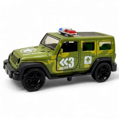 Машинка металева "АВТОПРОМ. JEEP" (військова)