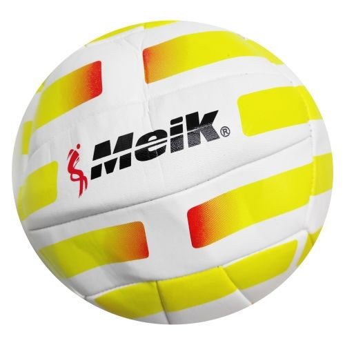 М'яч волейбол  PVC (ЖОВТИЙ В БІЛУ СМУЖКУ)