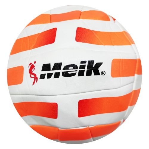 М'яч волейбол  PVC (ПОМАРАНЧЕВИЙ В БІЛУ СМУЖКУ)