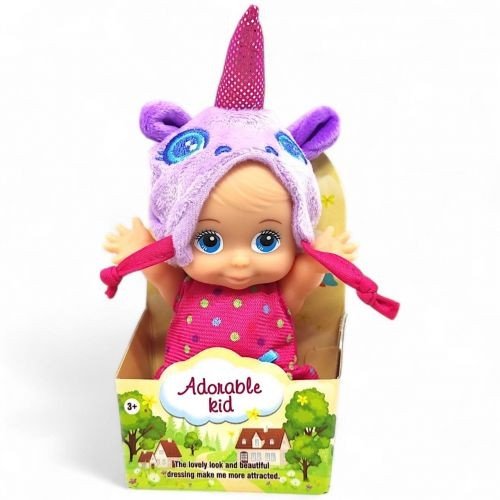 ЛЯЛЬКА В КАПЕЛЮШКУ 14 см (БУЗКОВИЙ ЕДИНОРІГ)