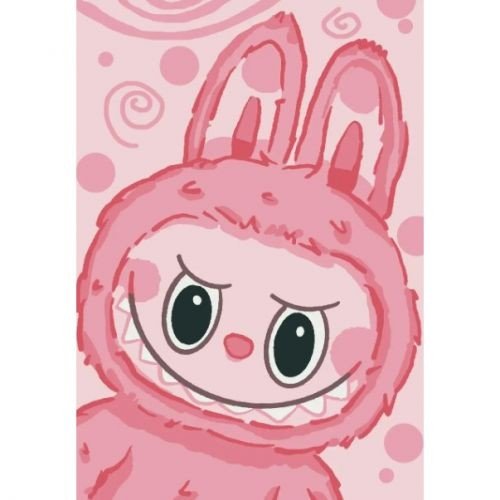 Картина за номерами "Pink Labubu" 28x40 см
