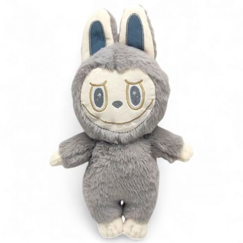 Іграшка мʼяка "Лабубу" 30 см (СІРА)