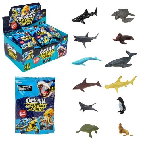 Тварини морські, р-р 7*3*2,5 см (рызні види в асортименті)