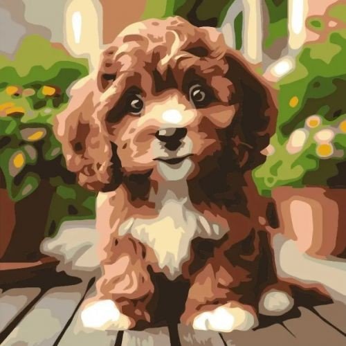 Картина за номерами "Мальтіпу" 30х30 см