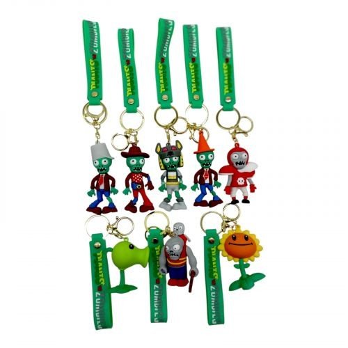 Брелок "Рослини проти Зомбі / Plants vs. Zombies " ЦІНА ЗА 12 ШТУК В УПАКОВЦІ