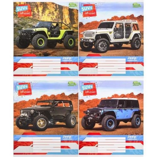 Зошит кольоровий 12 аркушів, клітинка "Green" "2612"