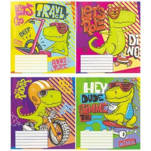 Зошит кольоровий 12 листів, клітина "3775" M