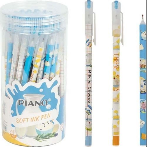 Ручка масляна PIANO у тубусі, синя