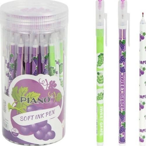 Ручка масляна PIANO у тубусі, синя