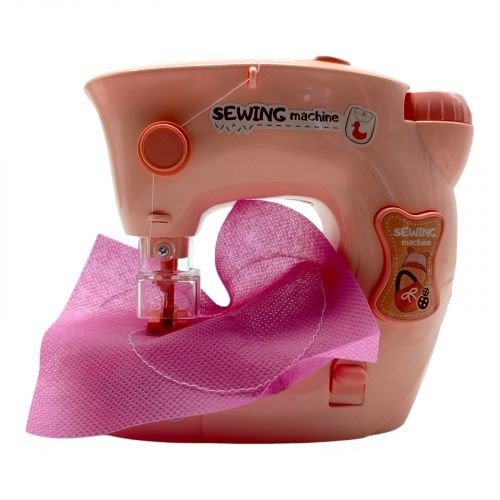 Швейна машинка на батарейках, шиє, підсвічування, нитки, тканина, сантиметр, інструкція, в коробці
