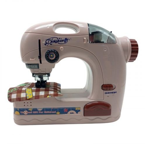 Швейна машинка на батарейках, імітація шиття, підсвічування, нитки, тканина, інструкція, в коробці