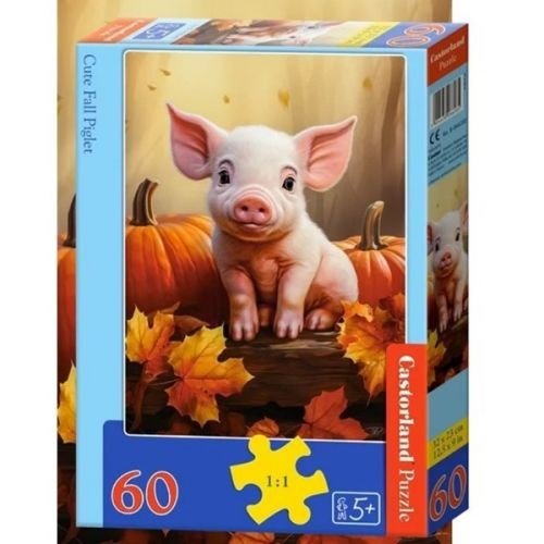 Пазли Castorland "Миле осіннє порося" на 60 елементів