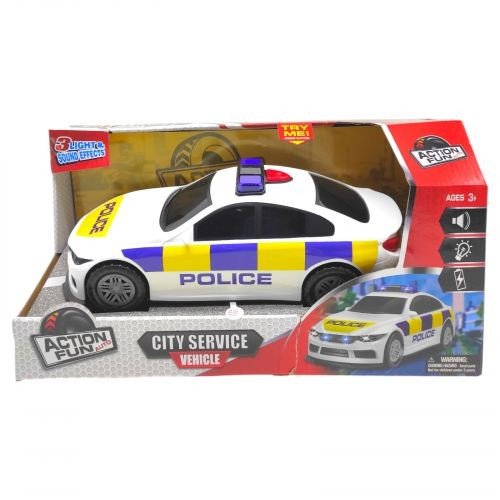 Інерційна машинка зі світл. та звук. ефектами "Поліцейська" з батарейками (38,5x15x21 см)/Kool Speed