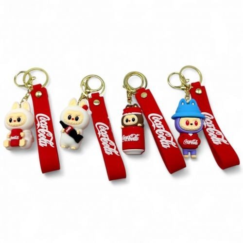 Брелок "Лабубу Coca Cola"  7 см гумовий (мікс видів, ціна за 1 шт)