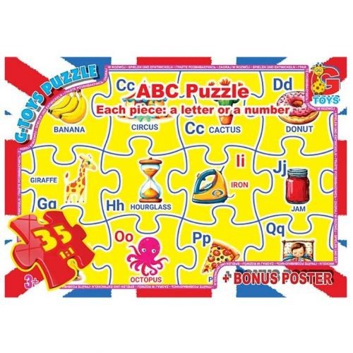 Пазли "Англійська Абетка", 35 ел