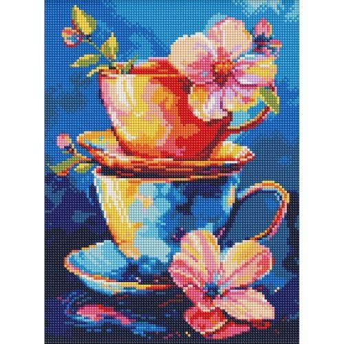 Набір з алмазною мозаїкою "Таємниця чаювання" 30x40см