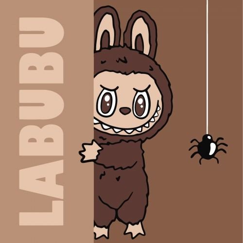 Набір для розпису по номерах для дітей "Хованки Лабубу" 25х25см