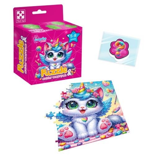 Пазли із сюрпризом "Котик-єдиноріжка" (укр)