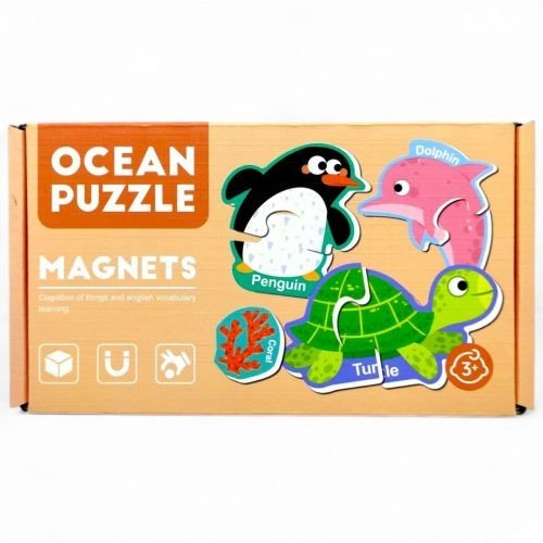 Пазли магнітні "Морські мешканці" (англ) в коробці