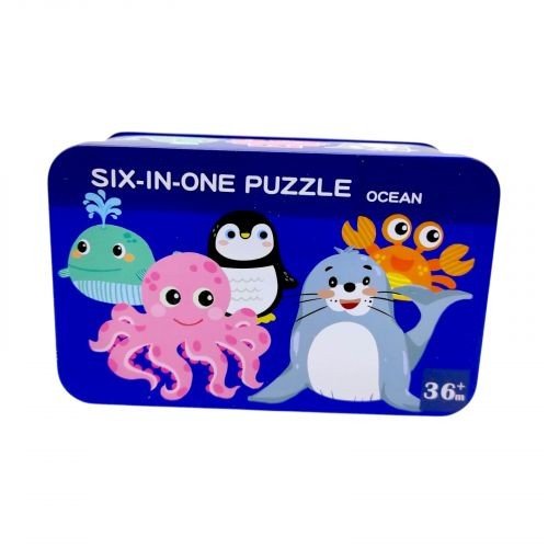 Пазли C 73878 (60) дерев`яні, 6 пазлів, пронумеровані, в боксі