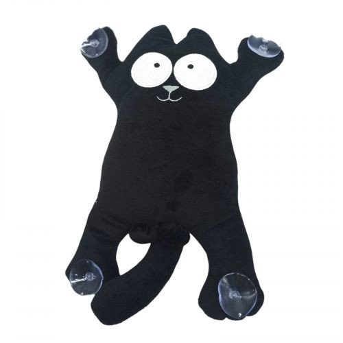 Мʼяка іграшка "Кіт Саймон" (28см) (ЧОРНИЙ)