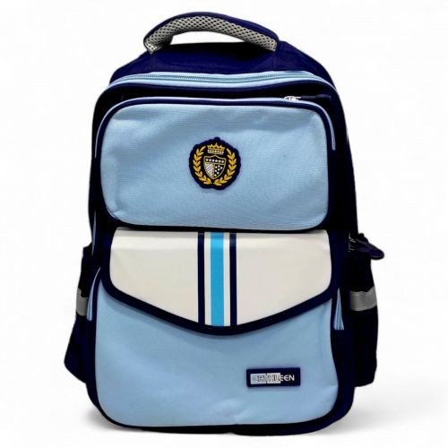 Рюкзак, розмір: 31х16х40 см (1 відділення, 4 кишені, на блискавці) БЛАКИТНИЙ