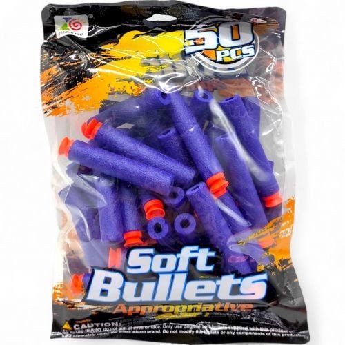 Набір паралонових патронів  в пакеті, 50 шт (СИНІ)