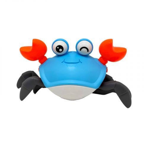 Краб  вбудований акумулятор,рухомі елементи в коробці  (БЛАКИТНИЙ)