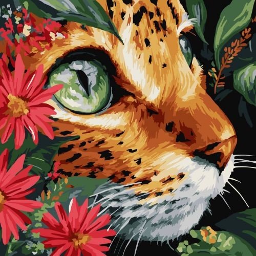 Картина за номерами "Бездонні очі" 40х40 см