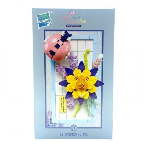 Конструктор “Картина з квіточками”, 313 деталей, в коробці