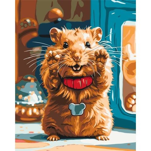 Картина за номерами "ХОМʼЯК" 40х50 см