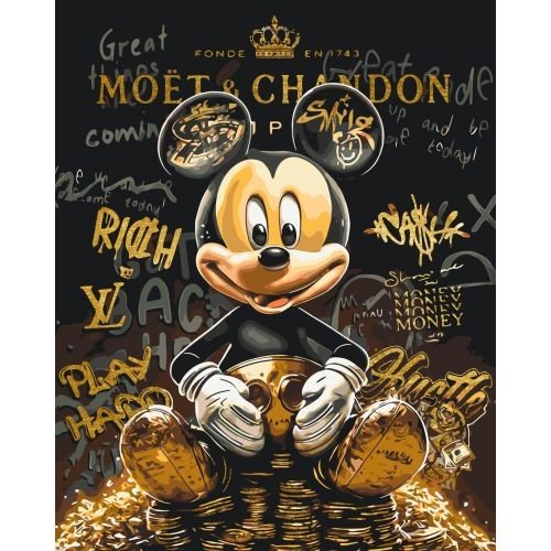 Картина за номерами "МІККІ МАУС" 40х50 см