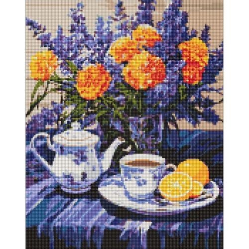 Алмазна мозаїка  "Лавандова гармонія" 40х50 см