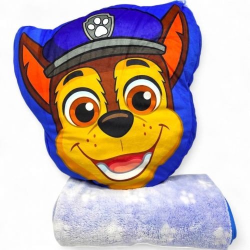 Мʼяка іграшка з пледом "Щенячий патруль" (подушка 38х41х7см; плед 118х80 см)